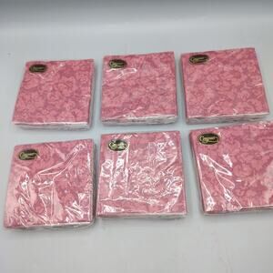 6 Packs Caspari Regency Rose Napkins 20 pk 3-ply Floral Vintage